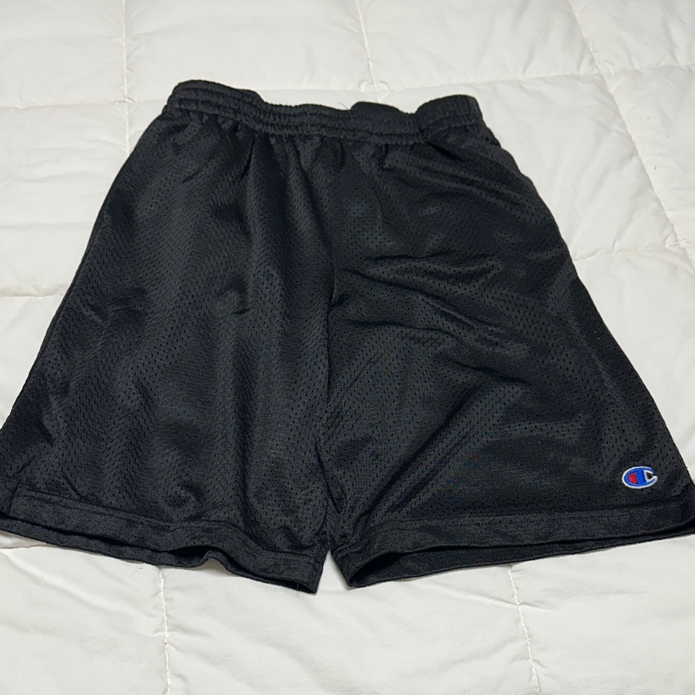 Champion Black Mesh Sports Shorts